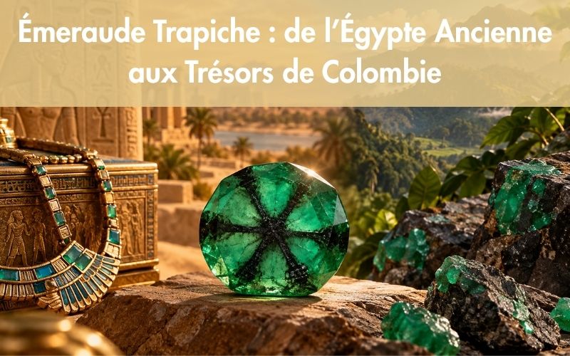 Émeraude Trapiche de l’Égypte Ancienne aux Trésors de Colombie