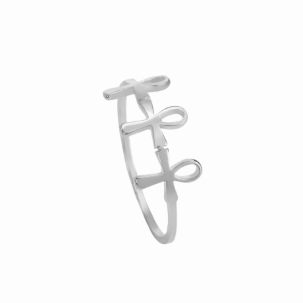 Bague Femme Croix De Ankh - Argent / 7