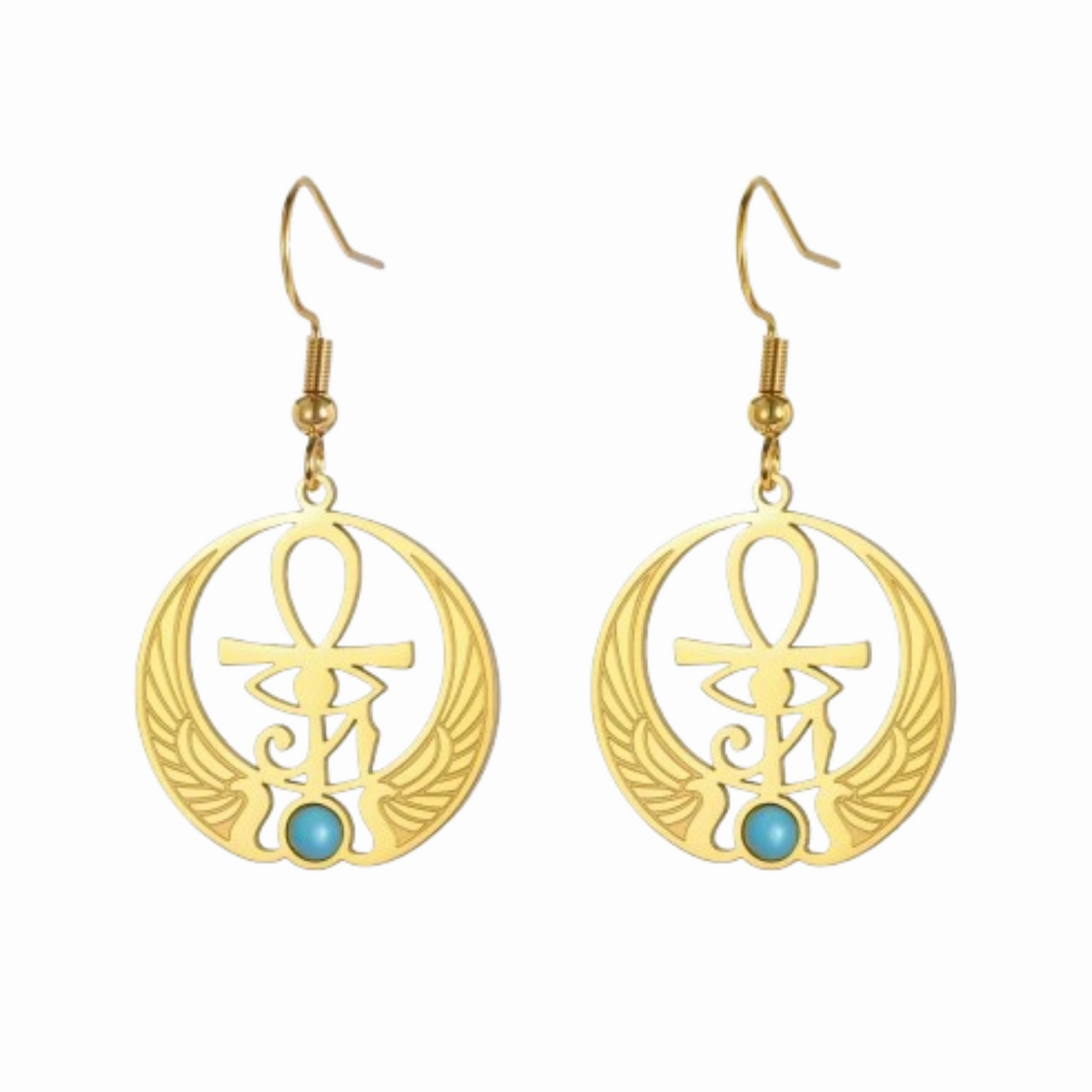 Boucles d’oreilles Egypte Antique Femme - Vendu par paire
