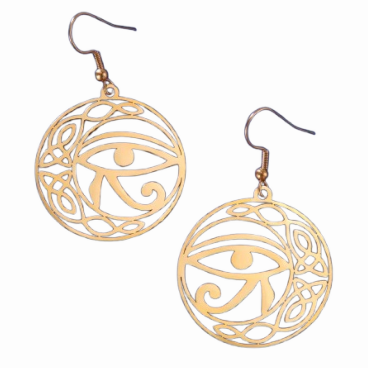 Boucles D’Oreilles Femme Oeil D’Horus - Vendu par paire / Or