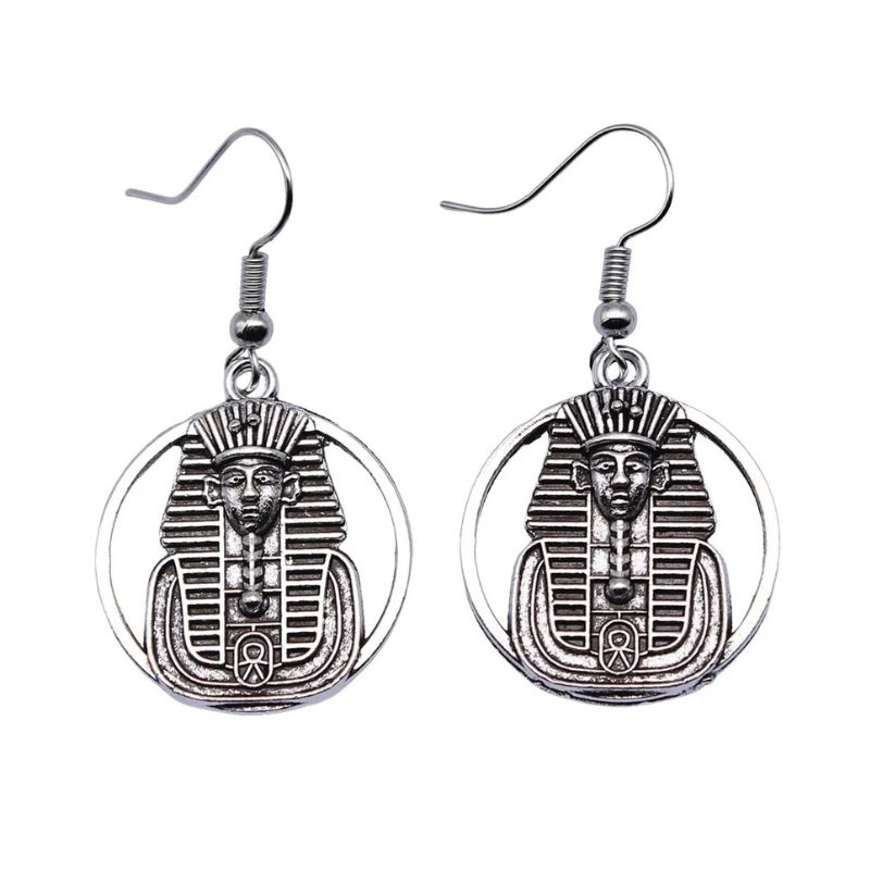 Boucles D’Oreilles Pharaon - Vendu par paire / Argent
