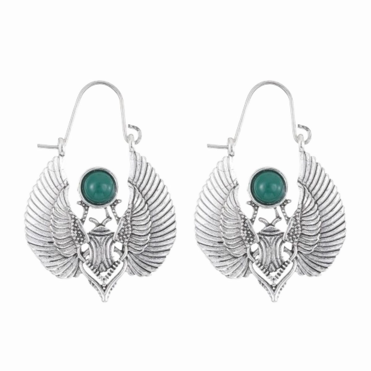 Boucles D’Oreilles Scarabée Femme - Vendu par paire / Argent