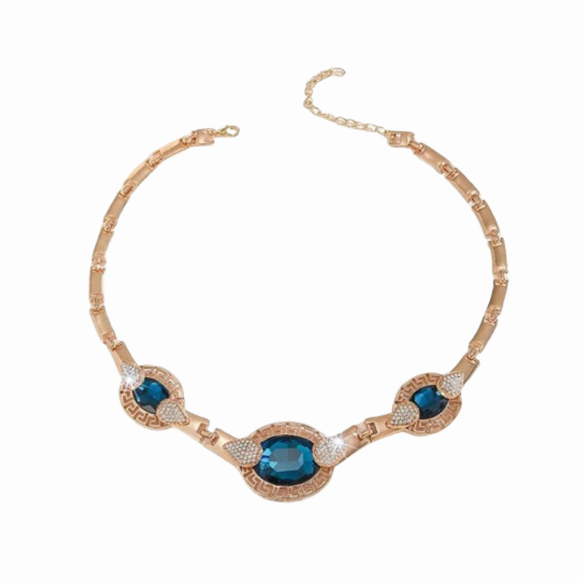 Collier Pierres Bleues - Or / 54cm