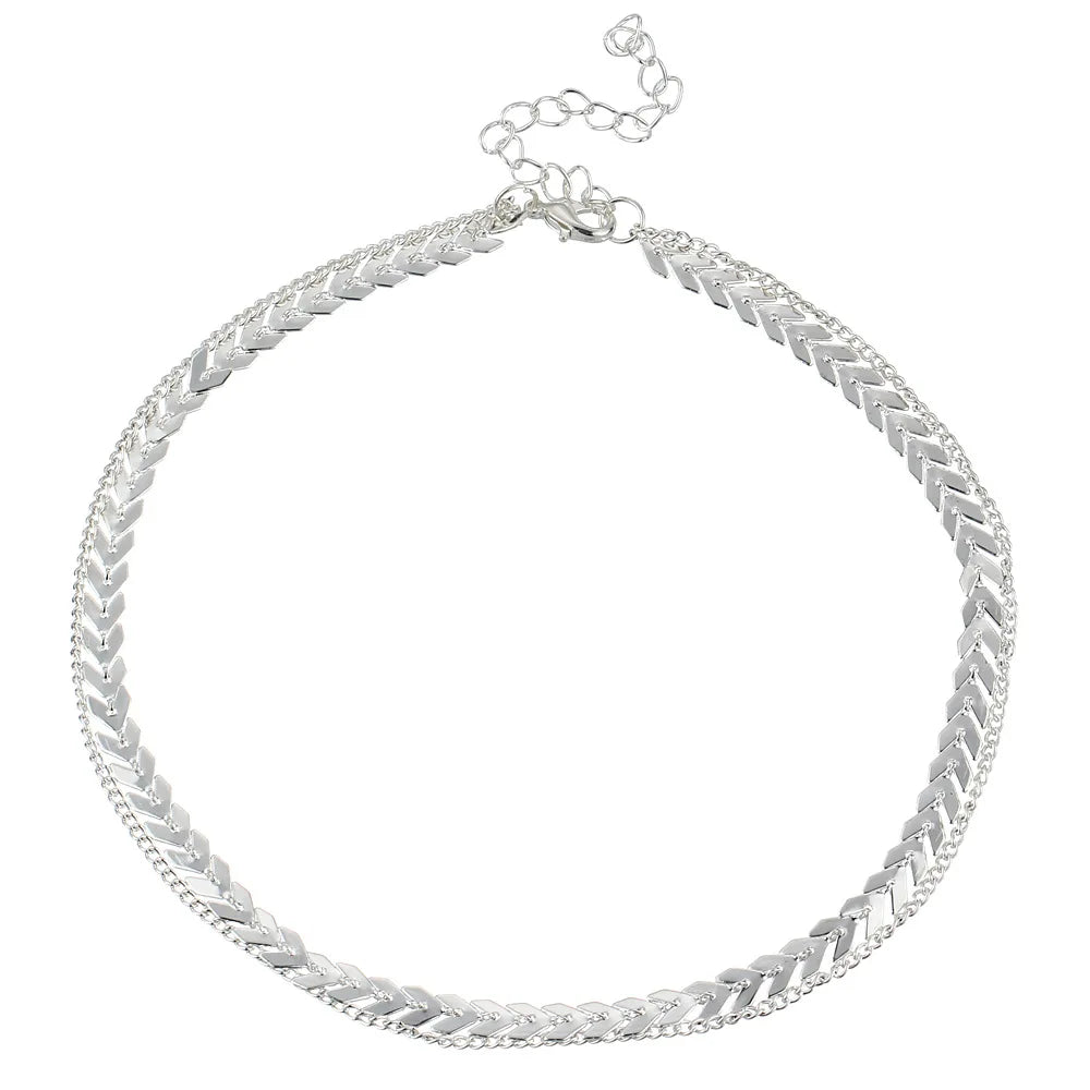 Collier Ras de Cou Or | Argent - 55 à 62cm