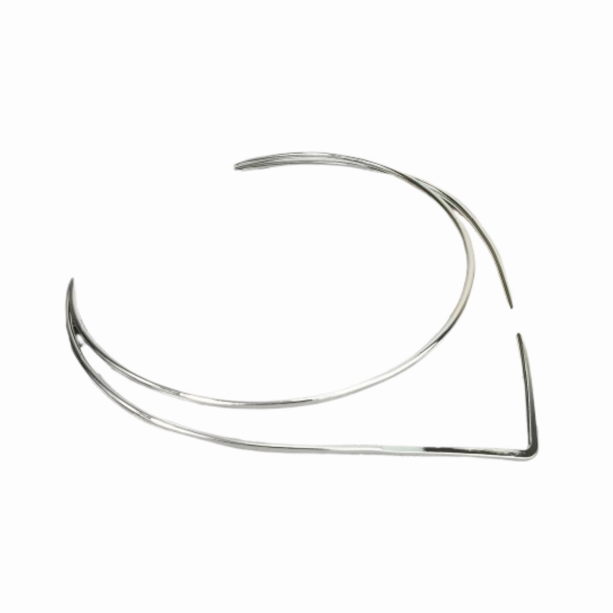 Plastron Femme Acier - Argent / 13cm