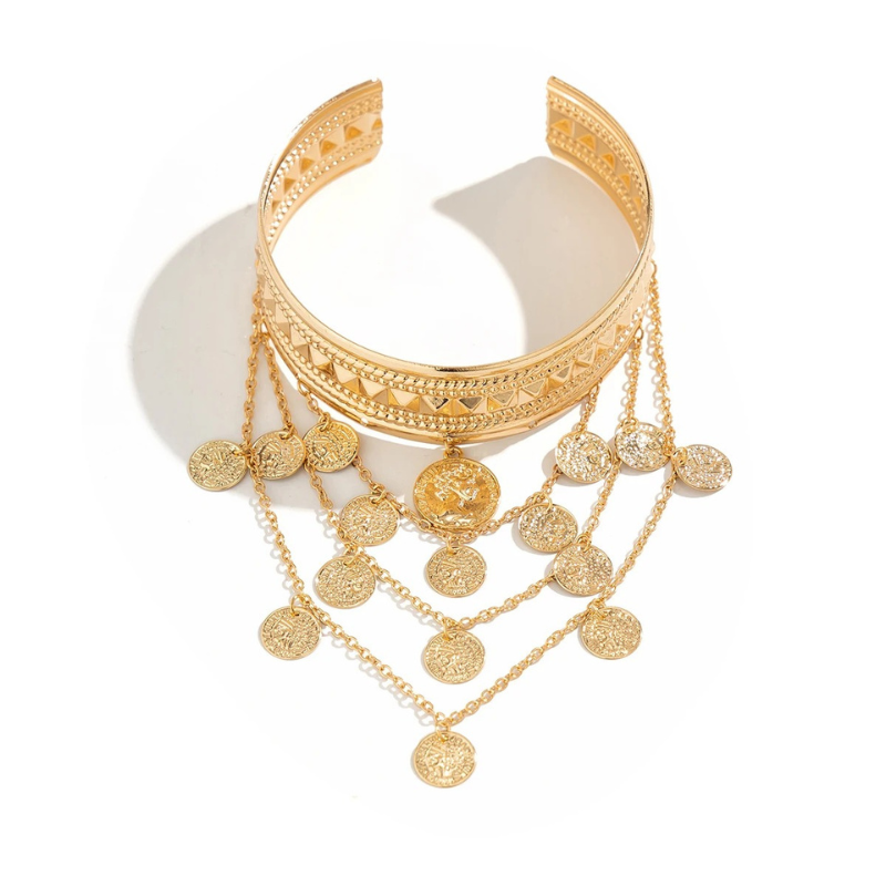 Tour De Bras Egypte Antique Femme - 8cm / Or