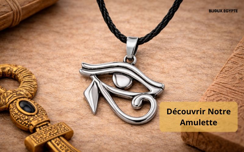Amulette Collier Oeil D'Horus Argent