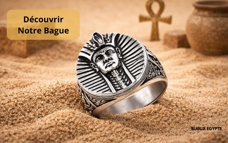 Bague Tete De Pharaon Argent