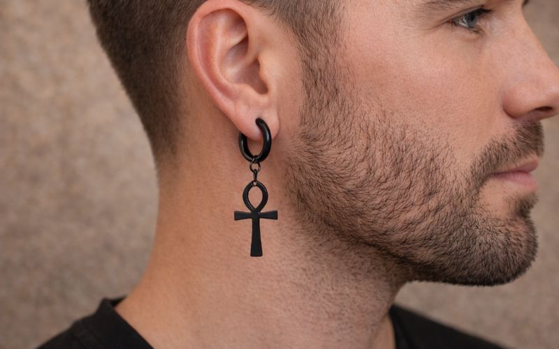 Boucle D'Oreille Egyptienne Homme