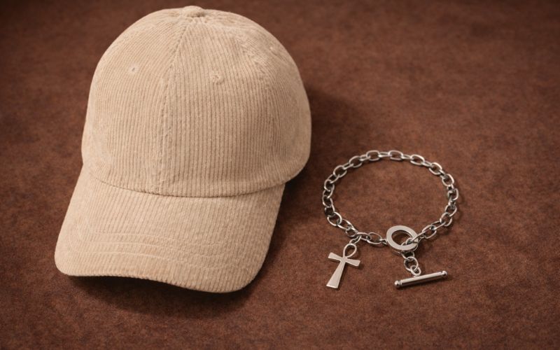 Casquette Avec Un Bracelet Egyptien