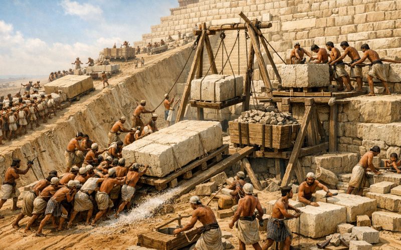 Construction Pyramide
