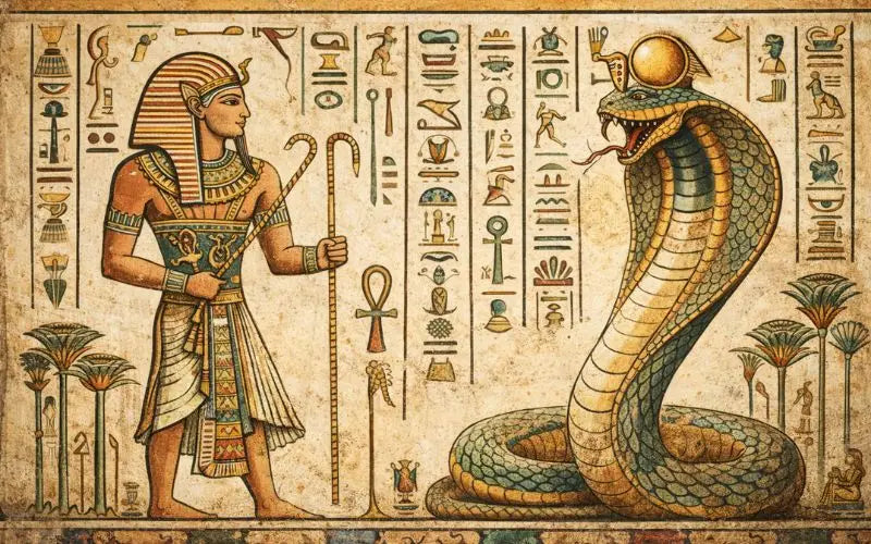 Pharaon Et Serpent Egyptien