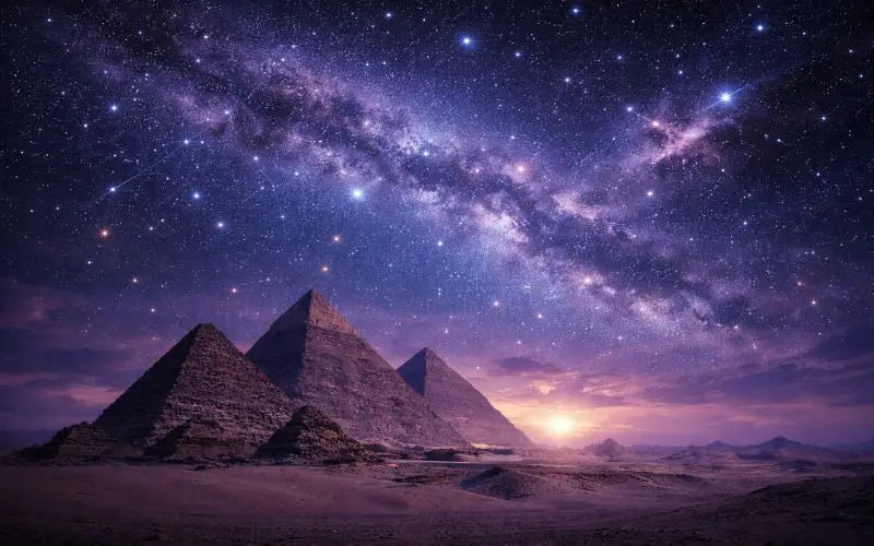 Pyramides Et Galaxie