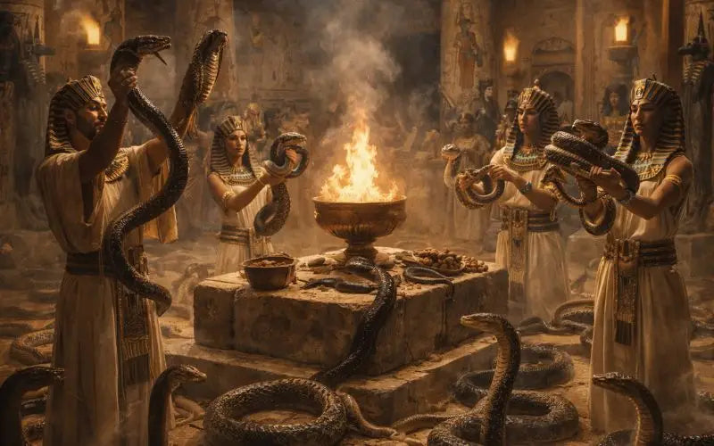 Rituel-Funéraire-Avec-Serpents