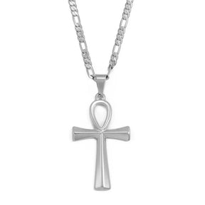 Amulette Ankh - 45cm / Argent