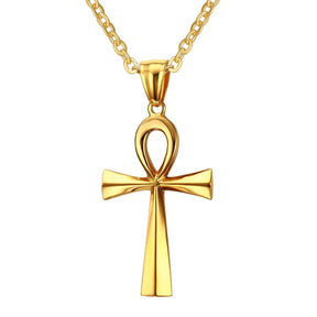 Amulette Ankh Bijoux - 50cm / Or