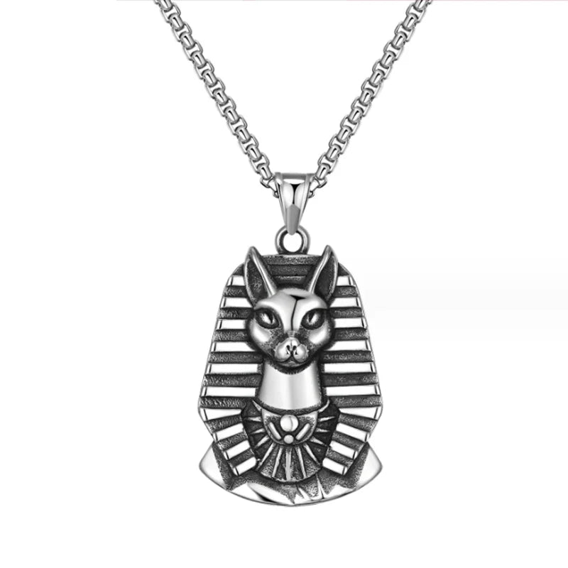 Amulette Bijoux Pharaon - Argent / 60cm