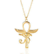 Amulette Clé Ankh - 45cm / Or