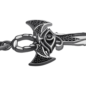 Amulette Collier Croix Ankh - 60cm / Argent