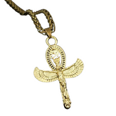 Amulette Croix Ankh Bijoux Homme - 60cm / Or