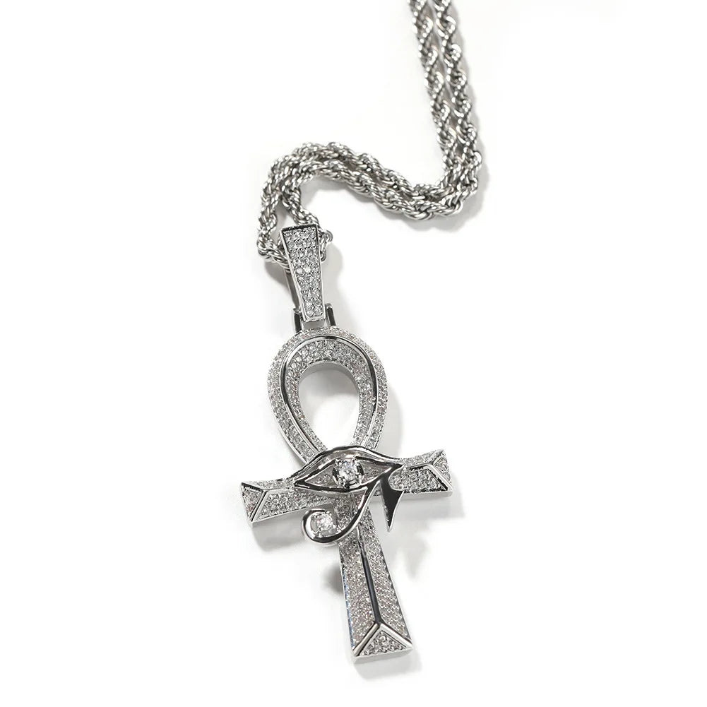 Amulette Croix de Ankh Bijoux - 28x62mm / Argent