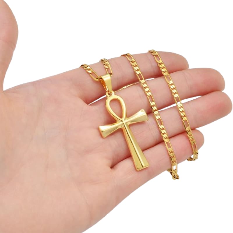 Amulette Croix De Ankh Bijoux Collier