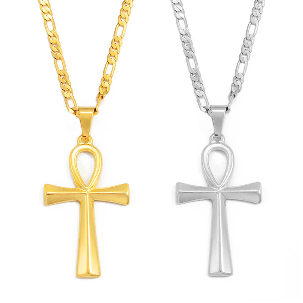 Amulette Croix De Ankh Bijoux Collier