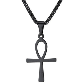 Amulette Croix De La Vie Egypte - 50 à 55cm / Noir