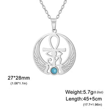 Amulette Pendentif Croix De Vie - 45 à 50cm / Argent