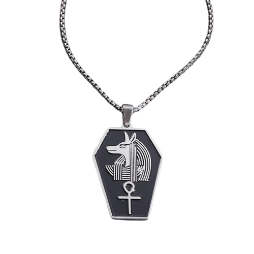 Amulette Pendentif Croix De Vie Egyptienne - 60cm / Argent