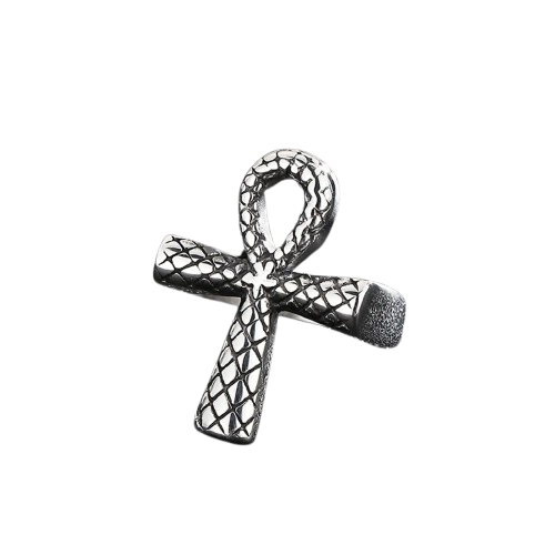 Bague Acier Homme Ankh