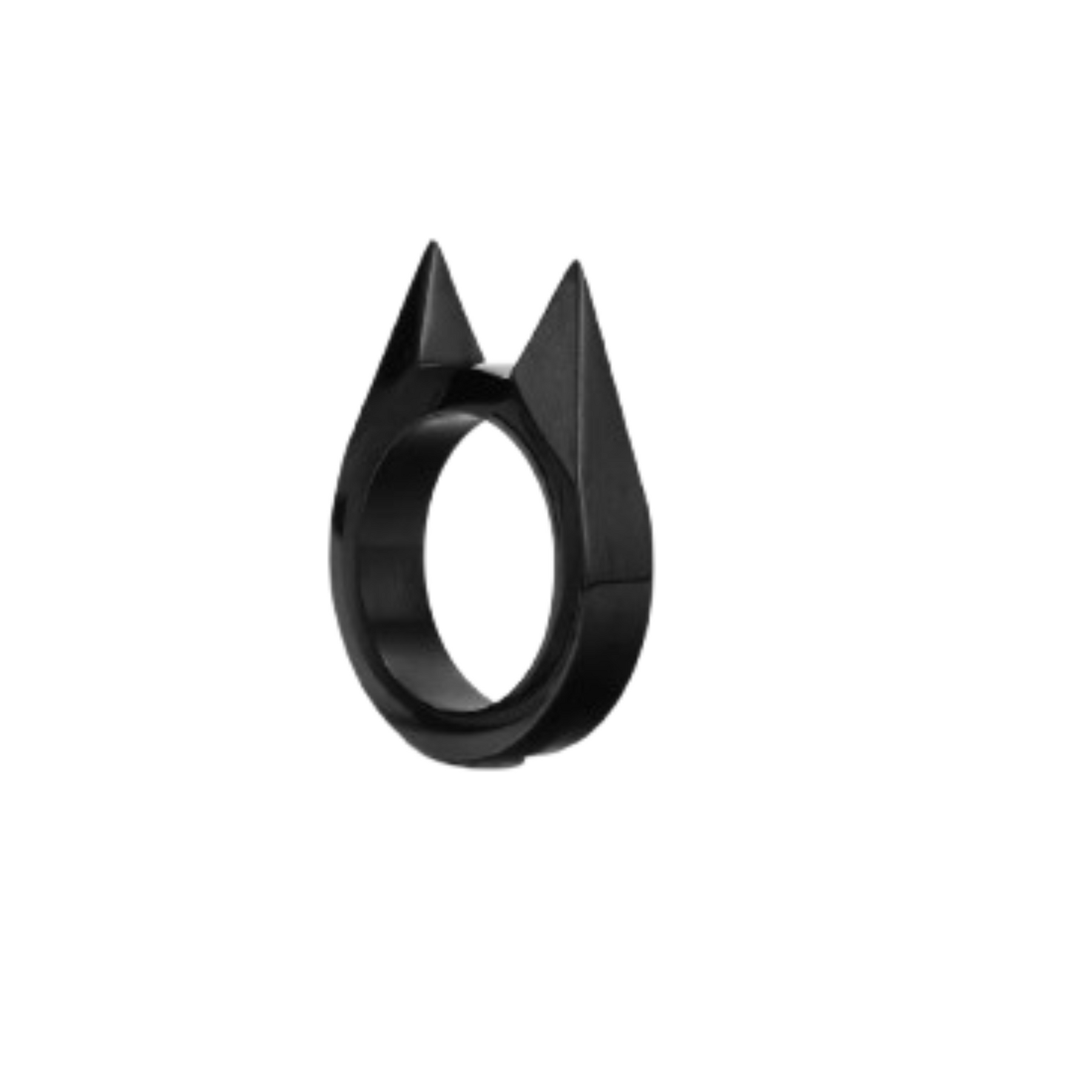 Bague Chat Argent - Noir / 7