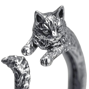 Bague Chaton - Réglable / Argent