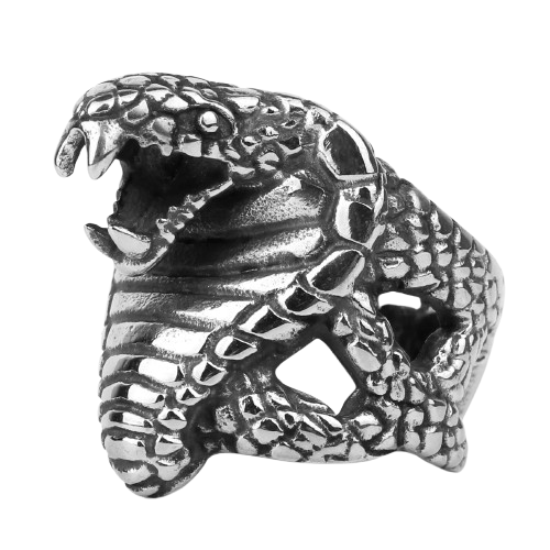 Bague Cobra Serpent - 7 / Argent