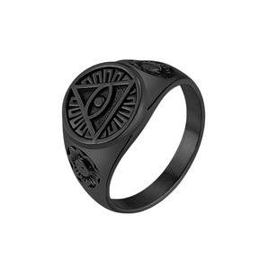 Bague De Protection Egyptienne - Noir / 7