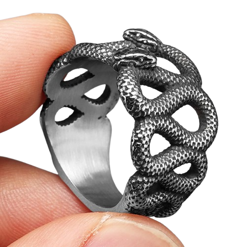 Bague Double Serpent