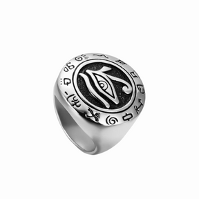 Bague Egyptienne Hiéroglyphe D’Horus Homme