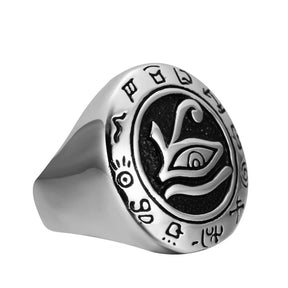 Bague Egyptienne Hiéroglyphe D’Horus Homme