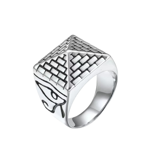 Bague Forme Pyramide - Argent / 7