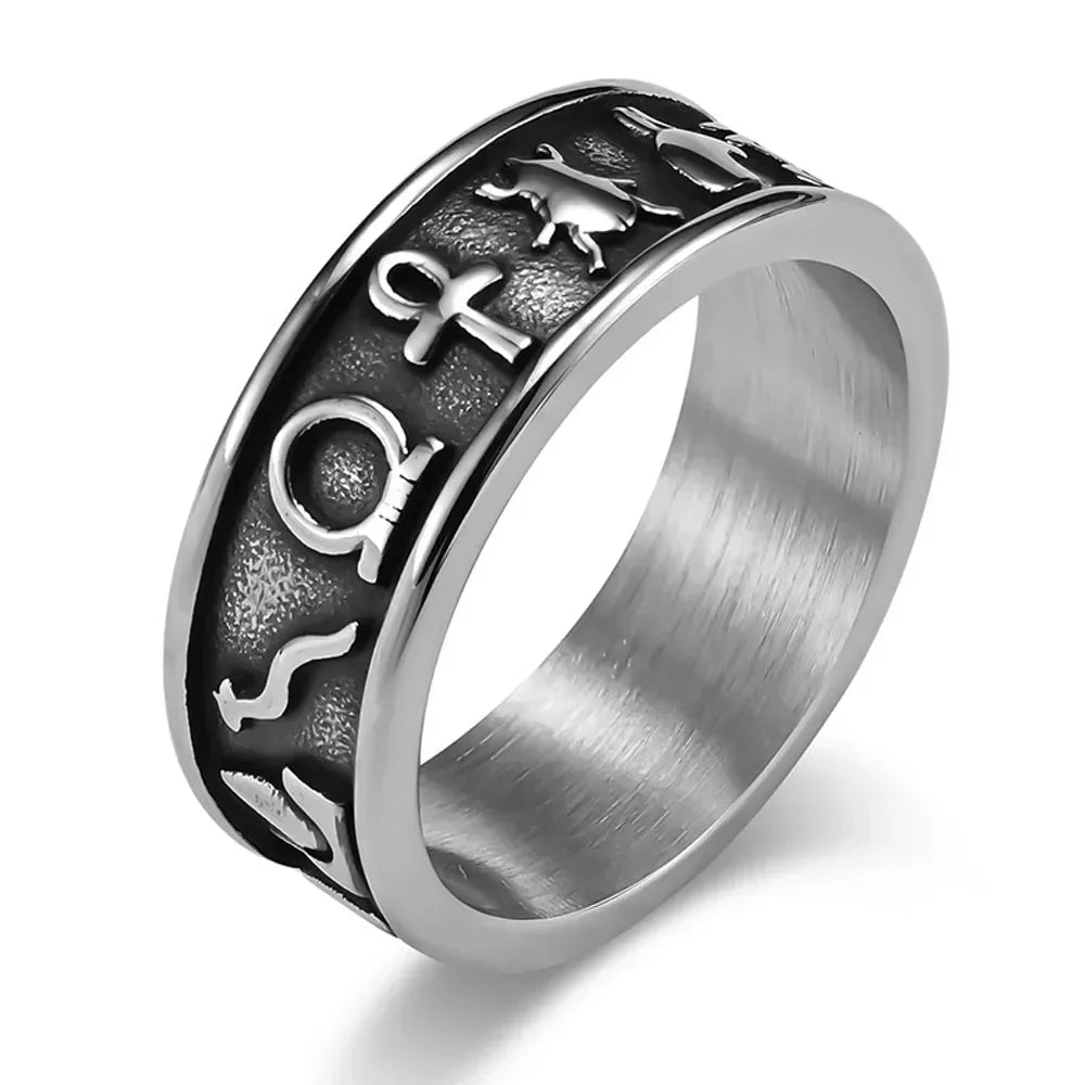 Bague Homme Egyptienne - Argent / 7