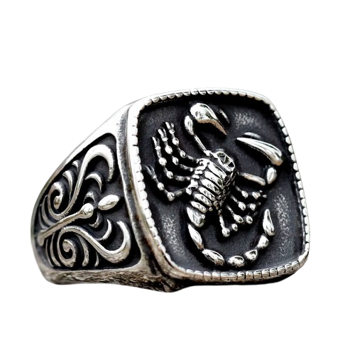 Bague Scorpion Homme - 7 / Argent