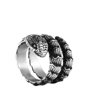 Bague Serpent Acier - 9 / Argent