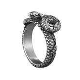 Bague Serpent Argent Homme - 7 / Argent