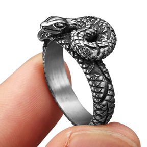 Bague Serpent Argent Homme