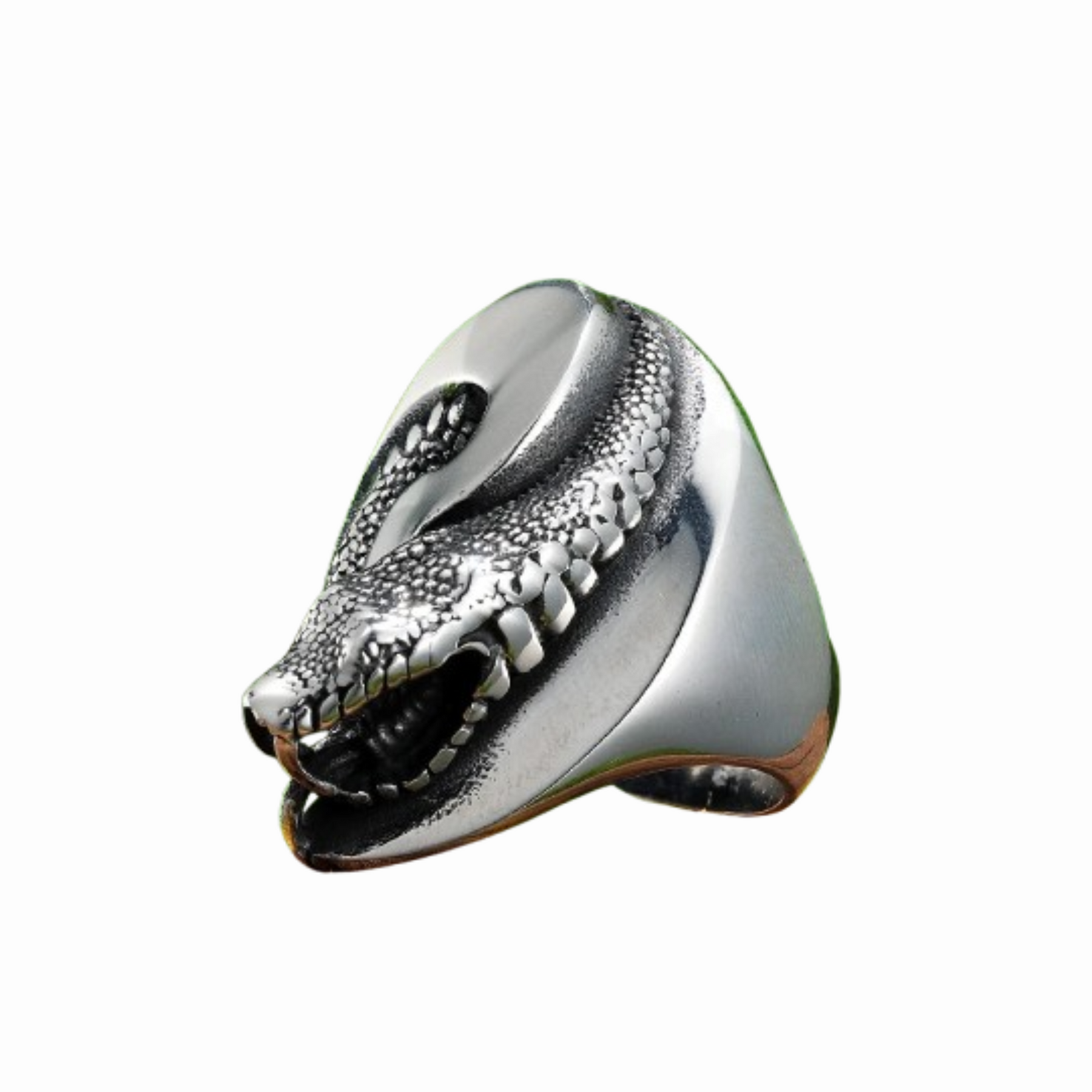 Bague Serpent Argent Massif - Argent / 7