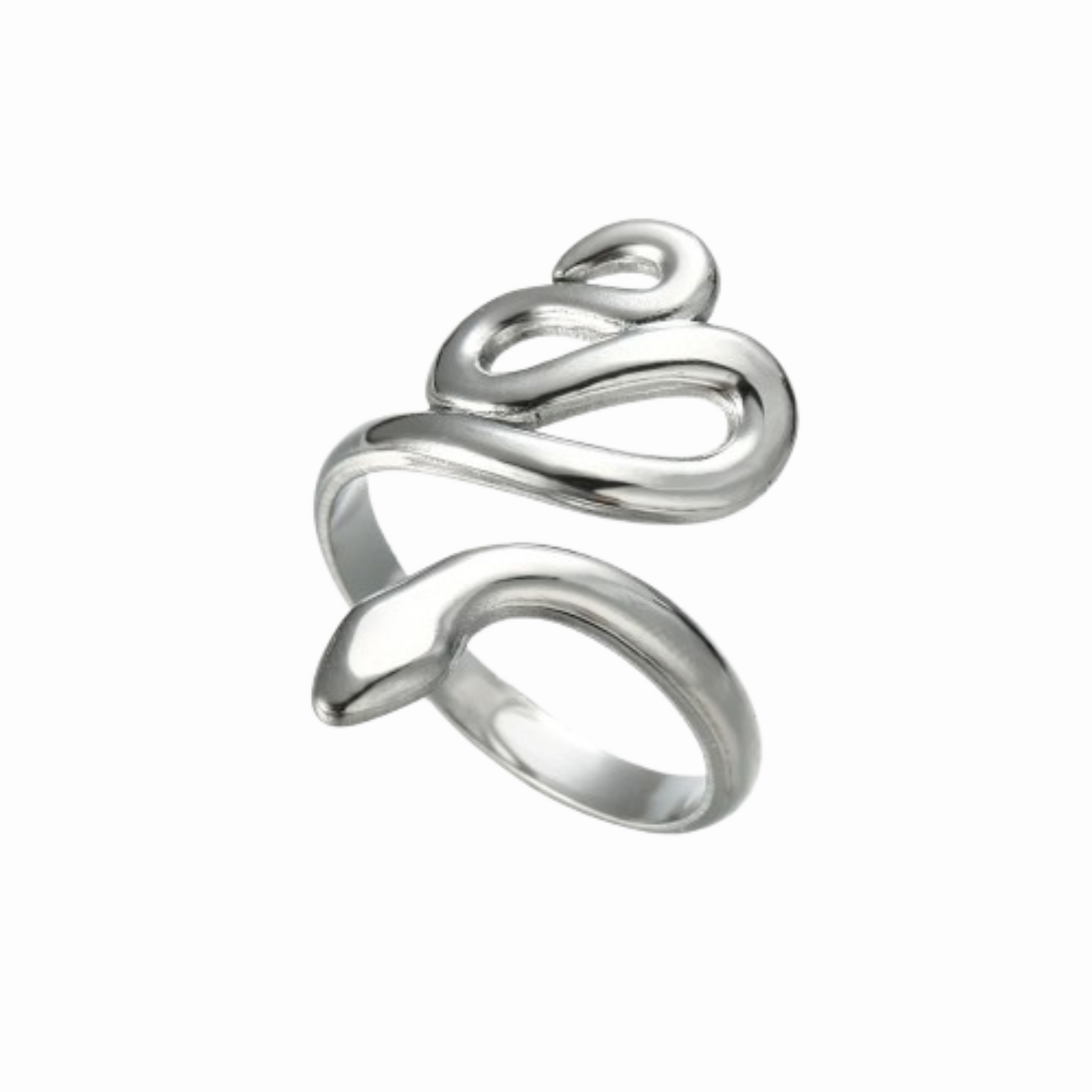 Bague Serpent Femme - Argent / Réglable