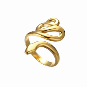 Bague Serpent Femme - Or / Réglable