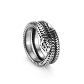 Bague Serpent Homme - Argent / 7