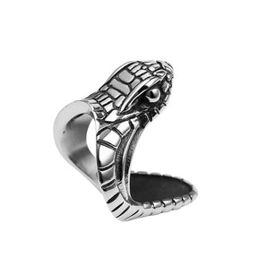 Bague Tête de Serpent - 8 / Argent