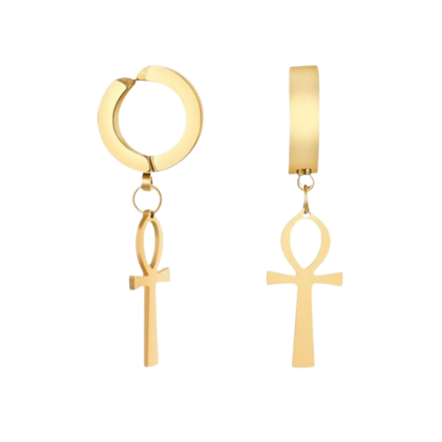 Boucle D’Oreille Ankh - Vendu par paire / Or